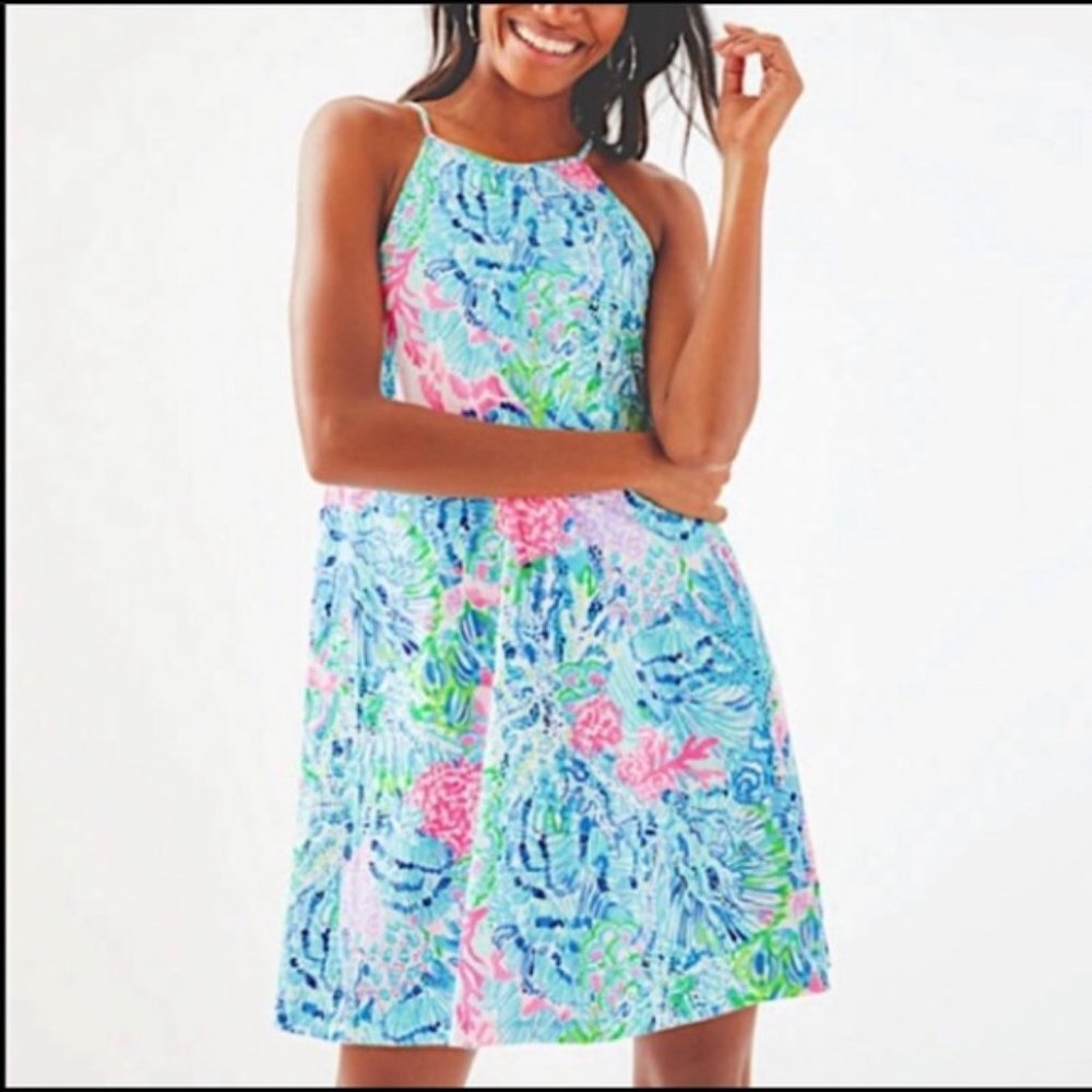 NWT LILLY PULITZER Margot Dress Sink or Swim S127